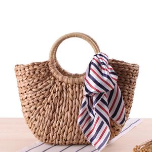<span class=keywords><strong>Las</strong></span> mujeres bolso de mano grande bolsa de hombro bolsa de verano <span class=keywords><strong>las</strong></span> mujeres borla de mimbre bolso trenzado (color) - Product Image 4