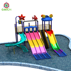 Thiết bị công viên nước nhựa thương mại trẻ em trượt nước khu dân cư sân chơi ngoài trời hồ bơi thiết bị chơi nước - Product Image 4