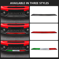 Placa Frontal de Carbono Shasha, Fibra de Carbono Real, Accesorios Exteriores de Decoración para Fiat 500 ABARTH 595 695 Todos los Modelos