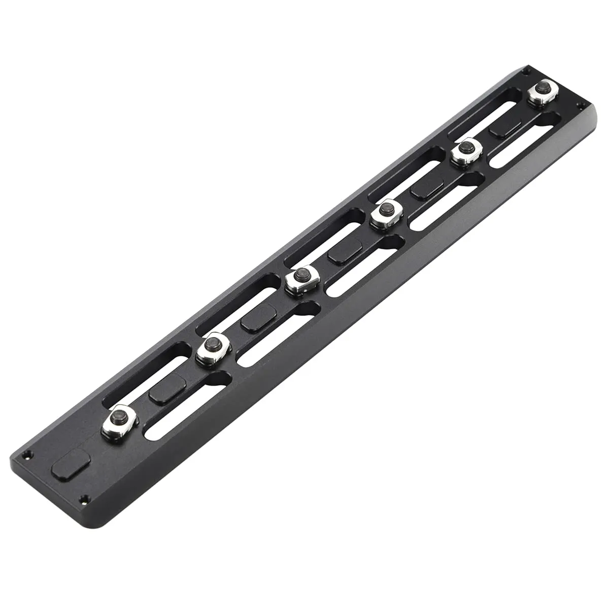 Anodized Aluminum Arca Rail Plate System Mount 6 Slots Interface for Hunting Tripod Adapter Gun Clamp
