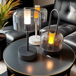 USB có thể sạc lại xách tay LED Bảng Đèn hiện đại cổ điển thiết kế cảm ứng điều khiển 3-cct mờ không Dây Đèn Lồng chiếu sáng - Product Image 3