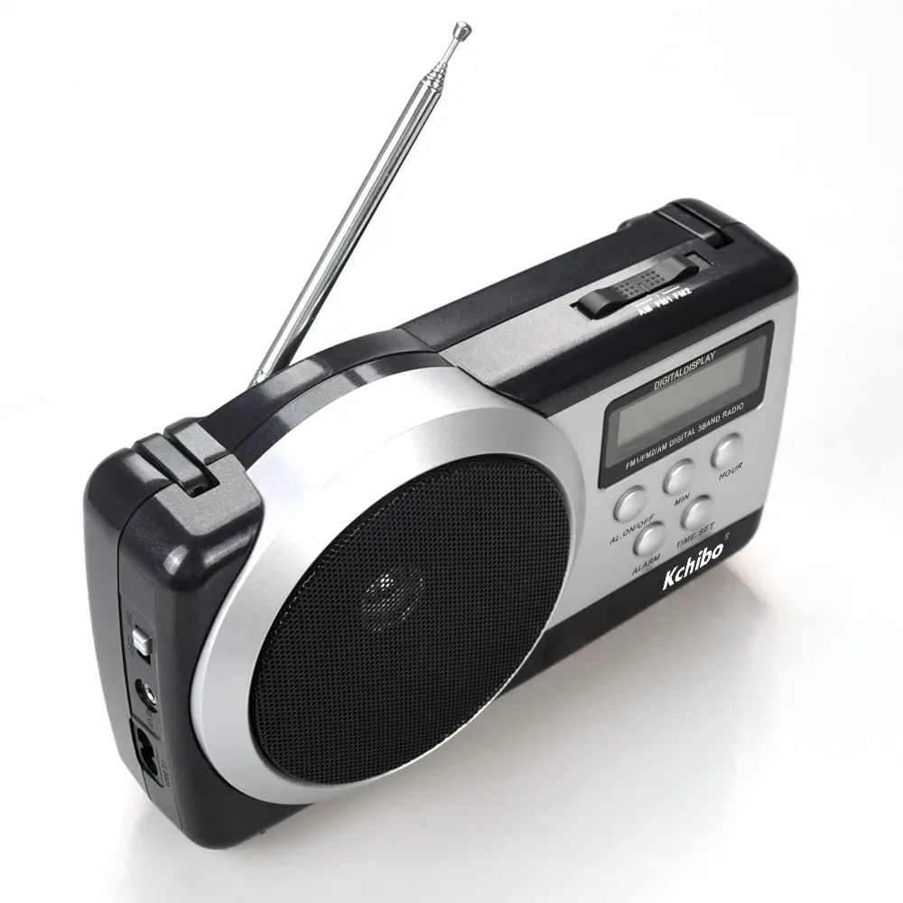 LCD ekran AC güç kaynağı FM AM 3 bant kchibo radyo