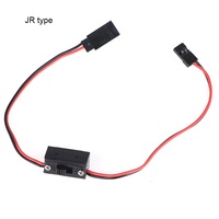 Interrupteur d'alimentation JR Futaba JST pour pièces d'avion RC, commande marche/arrêt du récepteur avec connecteurs JR en plastique
