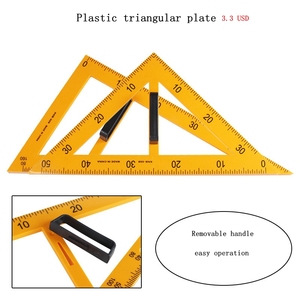 CHXN triangle en plastique ensemble grand demi-cercle rapporteur mètre règle boussole pour l'enseignement <span class=keywords><strong>démonstration</strong></span> - Product Image 3