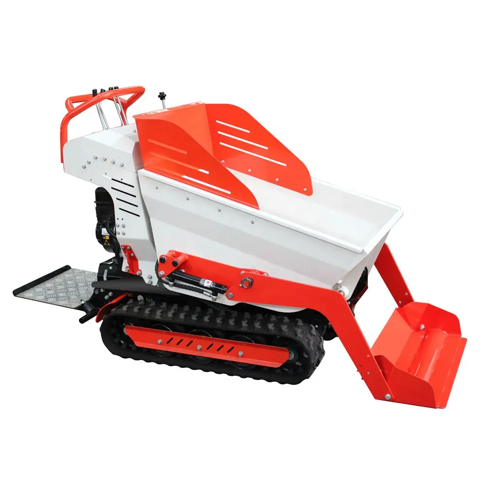 Mini Track Dumper Load Capacity 800kg Mini Lift Dumper 6.5HP Mini Crawler Dumper For Sale