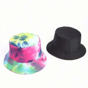 Factory Wholesale Custom Reversible Tie-Dyed 100% Cotton Bucket Hat for <b>Ski</b> Party Fishing Casual Cycling Daily Use Four Seasons - Product Image 4