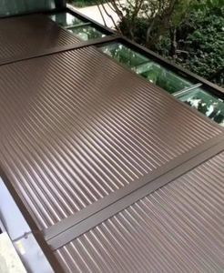 Nhôm mái hiên điện bóng râm Windproof Rèm nhôm pergola rèm tự động - Product Image 4