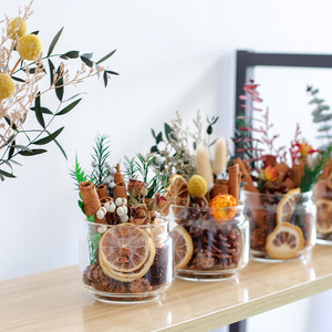 Difusor de caña de aromaterapia de canela hecho a mano con flores secas adornos de madera sin fuego DIY decoración regalos suministros para manualidades - Product Image 1