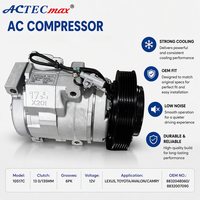 Compresseur de climatisation automobile ACTECmax OE 8832048060 8832007090 10S17C 12V AC.100.2153 pour LEXUS TOYOTA AVALON CAMRY