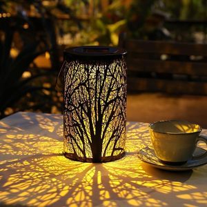 Solar Powered Gardenlamp <b>Lights</b>, Outdoor Waterproof Metal <b>Branch</b> Decorative Projection <b>Lights</b> - Product Image 4