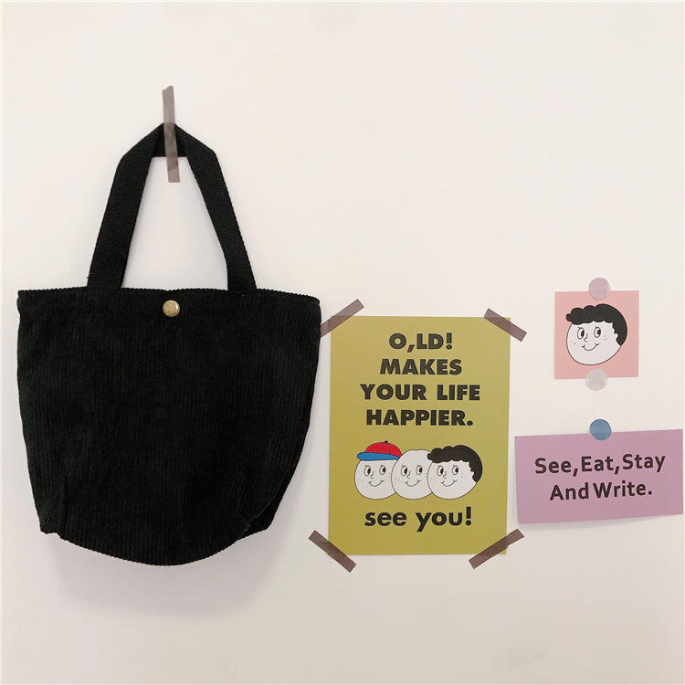 Velours côtelé noir