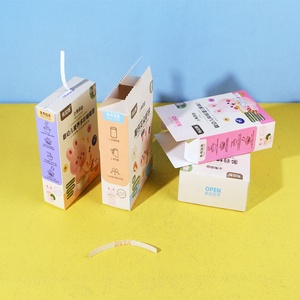 Paquet de boîtes en carton blanc imprimé avec logo personnalisé en impression de boîtes enfants boulangerie crumble biscuit déchirure bande de boîtes - Product Image 3