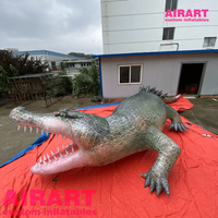 Jouet gonflable publicitaire en forme de crocodile pour événements zoologiques, crocodile gonflable géant personnalisé pour idées de fêtes
