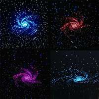 Kits de panneaux lumineux de plafond à LED à effet de ciel étoilé, en fibre de polyester acoustique optique pour home cinéma TianGe, design 3D, hôtel