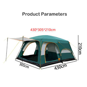 Tente de <span class=keywords><strong>Camping</strong></span> familiale Offre Spéciale Double couches 4 saisons tente de fête étanche grand espace Carpas pour <span class=keywords><strong>Camping</strong></span> en plein air 8-12 personnes - Product Image 5