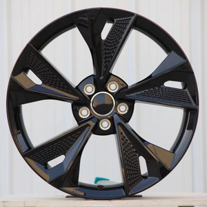 Jantes en alliage d'aluminium forgé sur mesure pour <span class=keywords><strong>Audi</strong></span> <span class=keywords><strong>E</strong></span>-<span class=keywords><strong>Tron</strong></span> GT PCD5x130 2021-2024 18-23 pouces Face usiné<span class=keywords><strong>e</strong></span> Noir 40mm ET 100mm - Product Image 1