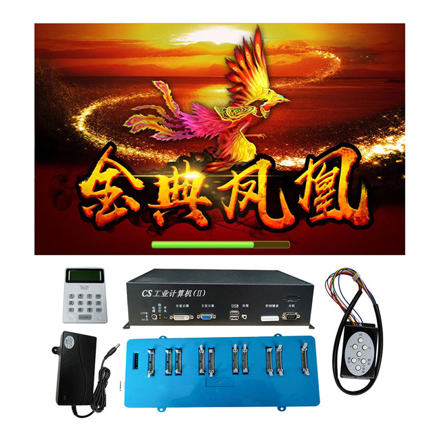 4~10 Player Fish Table Game Machine Cabinet Golden Arcade Shooting Bird Fish Game Host Accessories