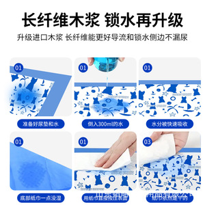 Heart-to-Heart Pet Puppy <b>Pads</b>: Instant Absorption, Odor Removal, Thickened, Leak-Proof Adhesive Backing, Functional Pet Puppy - Product Image 5