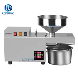 LTPK S9S Temperature Control Oil Extractor Commercial Peanut Sesame Oil Press Stainless Steel Oil Press Machine