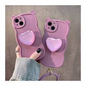 <span class=keywords><strong>Coque</strong></span> souple d'oreille de chat violet fleur de cerisier pour iPhone14 13 12 <span class=keywords><strong>11</strong></span> XR XS support en <span class=keywords><strong>silicone</strong></span> <span class=keywords><strong>coque</strong></span> de téléphone anti-chute - Product Image 2