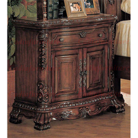 Meubles en bois lit royal ensemble de meubles de chambre français en bois sculpté à la main européen antique design solide meubles de maison