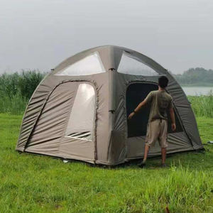 Tienda inflable Oxford de lujo para 4 personas, <span class=keywords><strong>precio</strong></span> familiar Glamping, tienda de aire impermeable para exteriores, casa de cabina, tienda inflable para acampar - Product Image 6