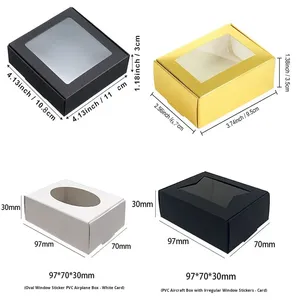 Caja de Cartón Corrugado Kraft Plegable Personalizada de Color Marrón, Fabricada con Materiales Reciclados, Caja Portátil para Alimentos, Pasteles y Pizza con Ventana de PET - Product Image 6