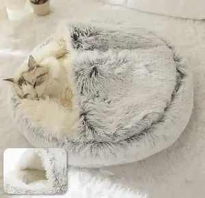 Cama para Perros y Gatos de Piel Sintética Rosa, Transpirable, Ortopédica, para Exteriores, Marca Privada - Product Image 1