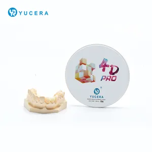 4D pro dentaire multicouche zirconium blanc avec haute belle effet 98 système ouvert