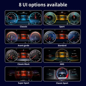 Panel de Instrumentos con Velocímetro Digital LCD de 12.3 Pulgadas para Mercedes-Benz Clase C <span class=keywords><strong>GLC</strong></span> W205 X253 2015-2019, CarPlay Inalámbrico, Android Auto - Product Image 3