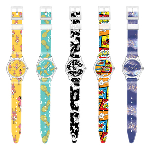 Montre ronde pour enfant, montre avec Logo imprimé personnalisé, toutes couverture, bracelet en plastique, Design de fruits, dessins animés - Product Image 2
