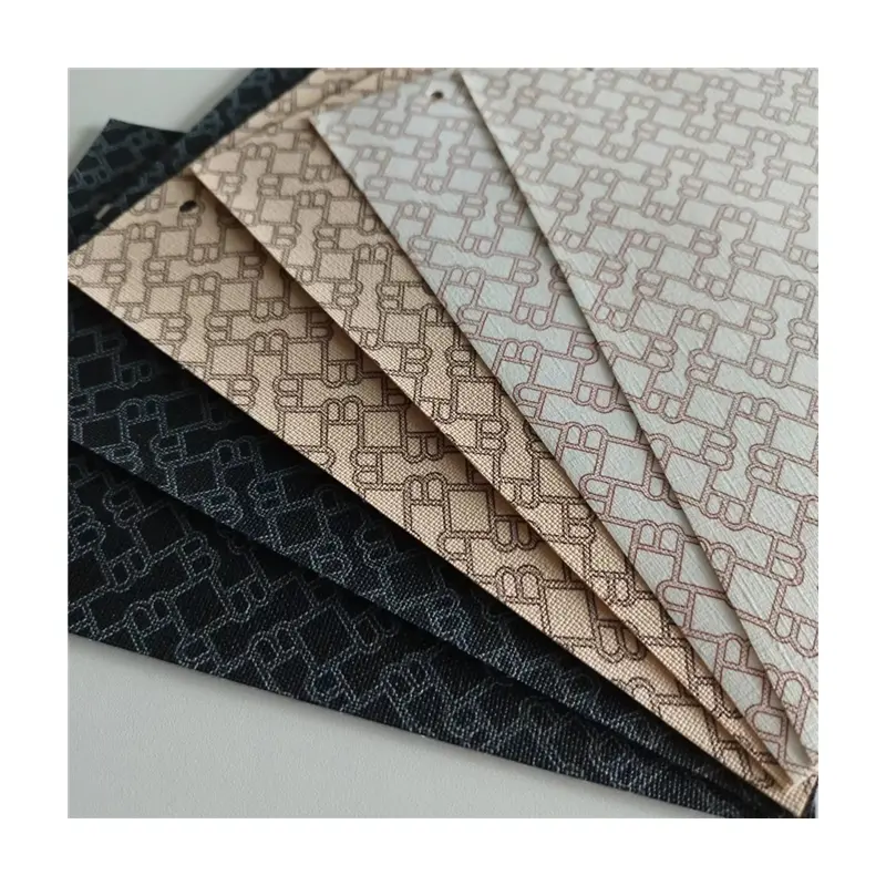 Luxury Brand Designer Style PVC designer printing faux leather fabric custom leathers for bag wallets craft supplies shoes