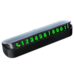 Targa <span class=keywords><strong>di</strong></span> Parcheggio Temporaneo Personalizzata con Logo Auto, Regalo in Lega con <span class=keywords><strong>Numero</strong></span> <span class=keywords><strong>di</strong></span> <span class=keywords><strong>Telefono</strong></span> Nascosto Luminoso - Product Image 4