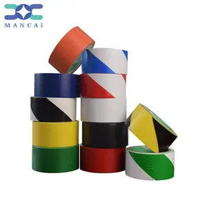 Pvc Vloer Markering Waarschuwing Tape Hazard Tape Pvc Zelfklevend Waarschuwing Tape Voor Vloer Markering, Muren, leidingen En Apparatuur Markering