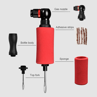 PRO-STAR Mini gonfleur de vélo d'urgence 2-en-1 en alliage d'aluminium pour valves Schrader/Presta, pompe de réparation de pneus >160 PSI avec cartouche de CO2 de 16g