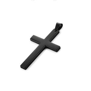 Collar Largo de Acero Inoxidable Hipoalergénico e Impermeable, Collar con Cruz Chapado en Oro para Hombre y Mujer, Joyería Fina - Product Image 5