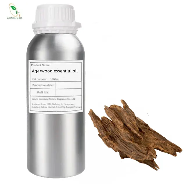 Venta al por mayor 100% Aceite esencial de madera de agar orgánico natural 15ml Tamaño a granel para el tratamiento de la piel Pérdida de peso Aumento de senos