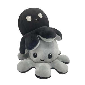 Nuevo juguete <span class=keywords><strong>de</strong></span> peluche <span class=keywords><strong>de</strong></span> <span class=keywords><strong>pulpo</strong></span> con tapa creativa, muñeca <span class=keywords><strong>de</strong></span> doble <span class=keywords><strong>cara</strong></span> que cambia <span class=keywords><strong>de</strong></span> <span class=keywords><strong>cara</strong></span> para expresar emociones, juguete <span class=keywords><strong>de</strong></span> peluche - Product Image 1