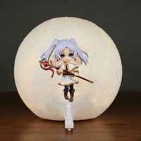 Lampe à lumière lunaire Frieren Beyond Journey's End sous licence officielle en gros Figurine d'anime en PVC, objet de collection, boîte d'origine