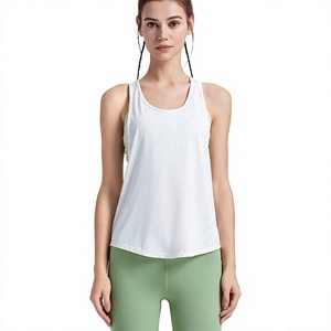 Débardeur de yoga pour femme, dos ouvert, coupe ample, sans manches, léger, pour le sport, la course et la gym - Product Image 1