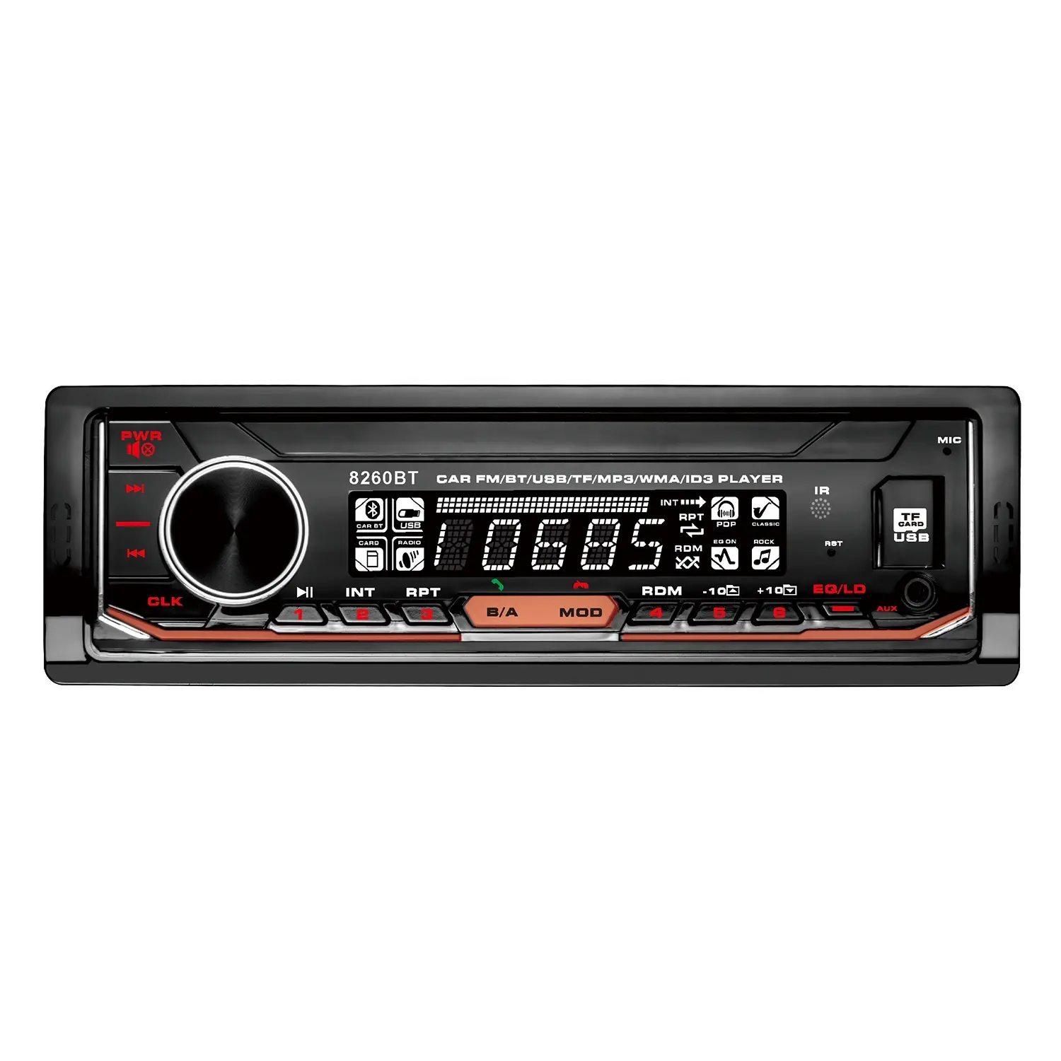 1DIN Xe MP3 Máy Nghe Nhạc Stereo Autoradio Trong-Dash FM AUX Trong Receiver Với SD USB MMC WMA Hỗ Trợ Và Chức Năng Sạc Xe Hơi