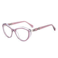 Montures de lunettes personnalisées avec logo du fabricant, montures optiques rondes rétro en acétate pour hommes et femmes