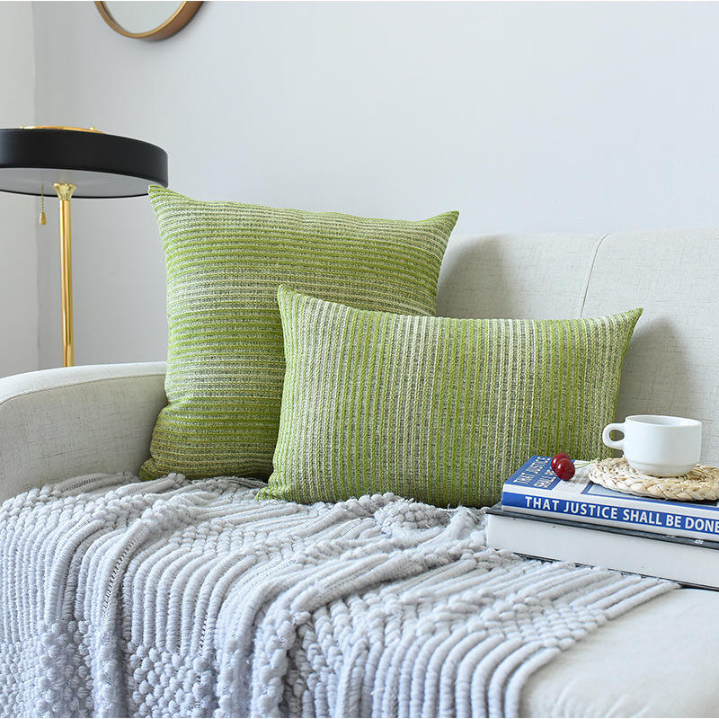 Funda de cojín Jacquard-Verde