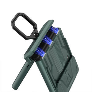 <span class=keywords><strong>Flip</strong></span> 4G Inclusive Protection Fenêtre Couverture Aimant Charnière Boîte étui avec Anneau Robuste Dur PC Couverture pour <span class=keywords><strong>Samsung</strong></span> Galaxy Z <span class=keywords><strong>Flip</strong></span> 3 - Product Image 4