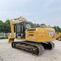 Excavadora de cadenas 315D2GC usada, de alta calidad y bajo precio, con pocas horas de trabajo, bien mantenida, motor de funcionamiento estable, 15 toneladas.