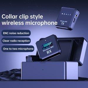 Novo Microfone Lavalier Sem Fio DX06 Portátil para Gravação de Áudio e Vídeo Tiktok, Microfone para Transmissão Ao Vivo com Estojo de Carregamento - Product Image 2