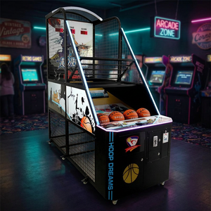 Máquina de Juego Arcade de Baloncesto HGR Amusement Crazy, Operada con Monedas/Tarjetas, con Pantalla de Puntuación, 100W, para Niños y Adultos - Product Image 4