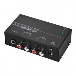 Préamplificateur <span class=keywords><strong>Phono</strong></span> Ultra Compact DAYMIC avec Interfaces RCA et TRS 1/4 pouces - Product Image 1
