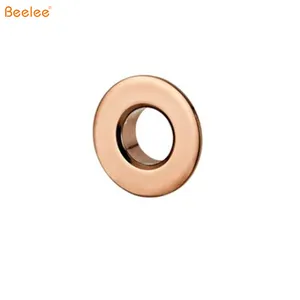 Beelee卫生盥洗盆溢流环玫瑰金陶瓷孔溢流环装饰黄铜环盖