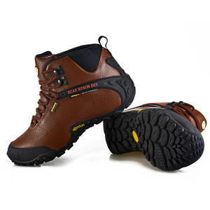 <span class=keywords><strong>Scarpe</strong></span> da <span class=keywords><strong>Trekking</strong></span> <span class=keywords><strong>Impermeabili</strong></span> in Pelle di Vacchetta per Uomo, Supporto Personalizzato Professionale per Attività all'Aperto - Product Image 5